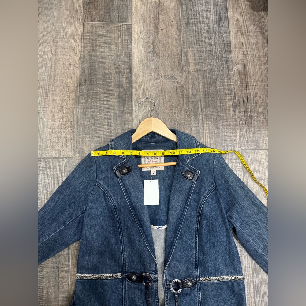 Brighton Blue Denim Jacket with Silver Accents - Picture 14 of 17